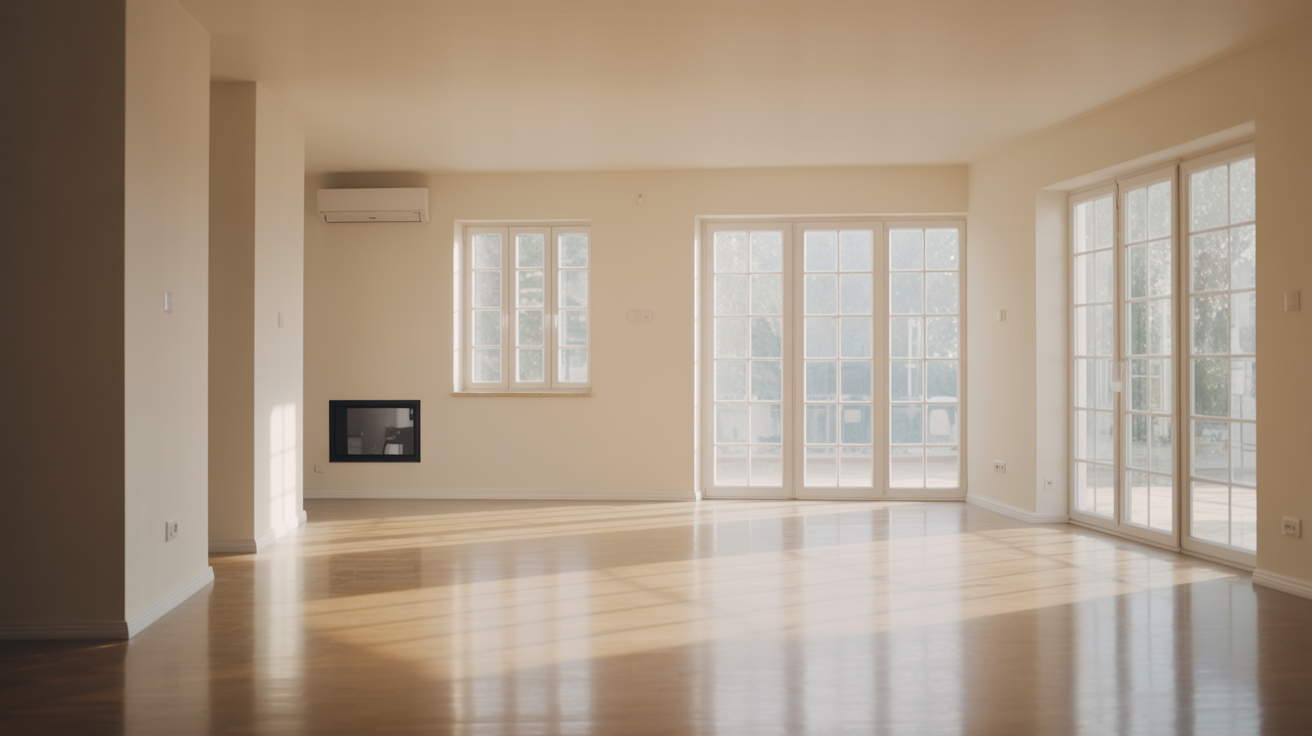 ALT TAG: Turnkey property investment represented by a bright, newly renovated modern living room, showcasing a hassle-free real estate option for busy investors.