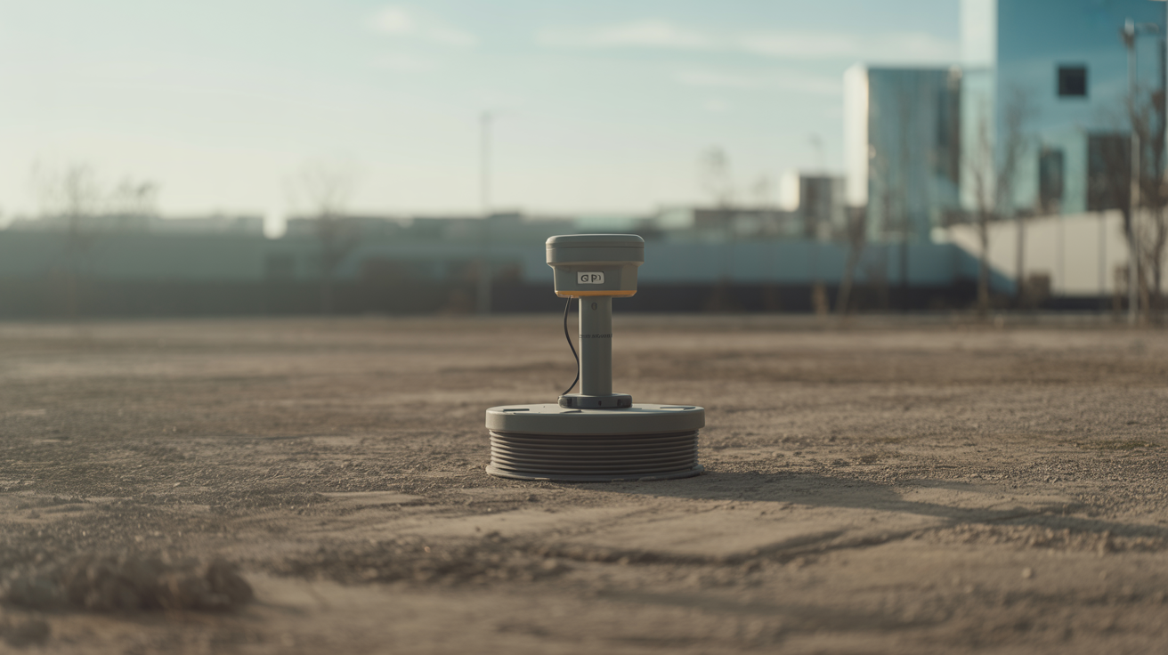 Underground utility mapping with GPR unit on clean earth at a pre-development site, enhancing survey accuracy and site assessment.